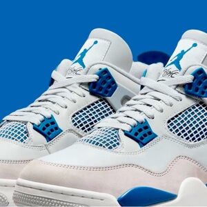 Jordan 4s blue and white